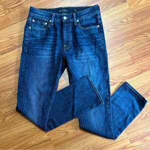 Lucky Brand 410 Athletic Slim Dark Wash Blue Denim Jeans Men's Size 30X32